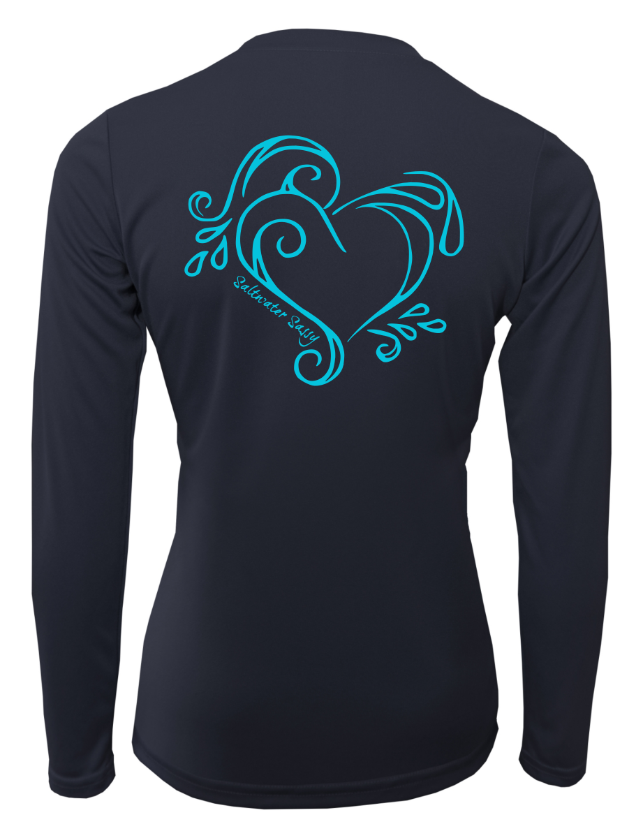 Beach Please Vneck Long Sleeve