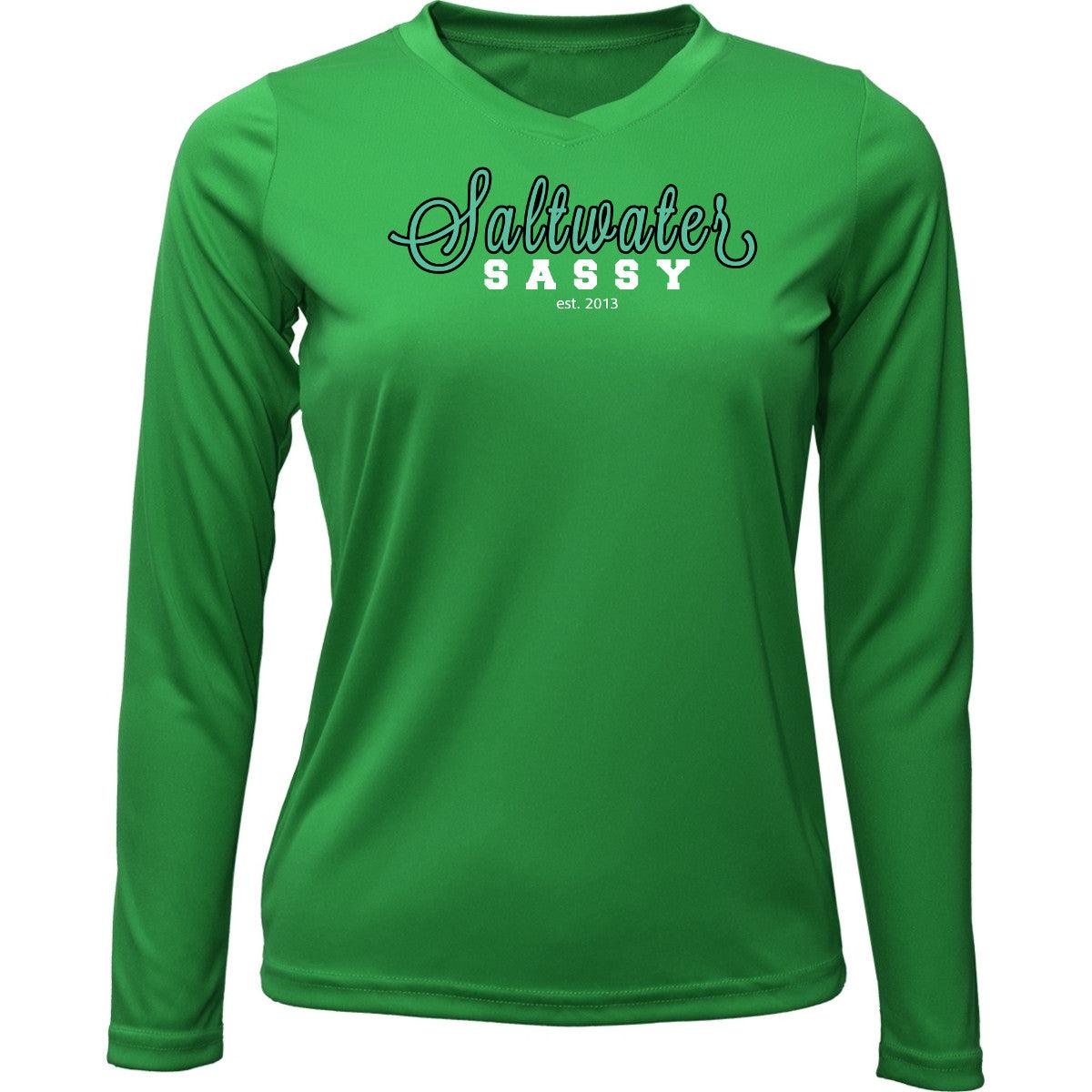Game Day Tee Vneck Long Sleeve - Saltwater Sassy Apparel