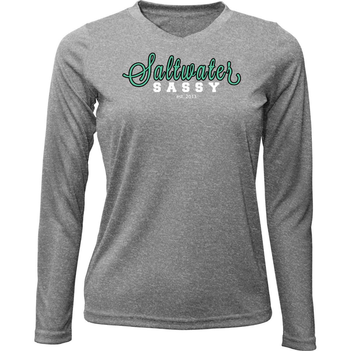 Game Day Tee Vneck Long Sleeve - Saltwater Sassy Apparel