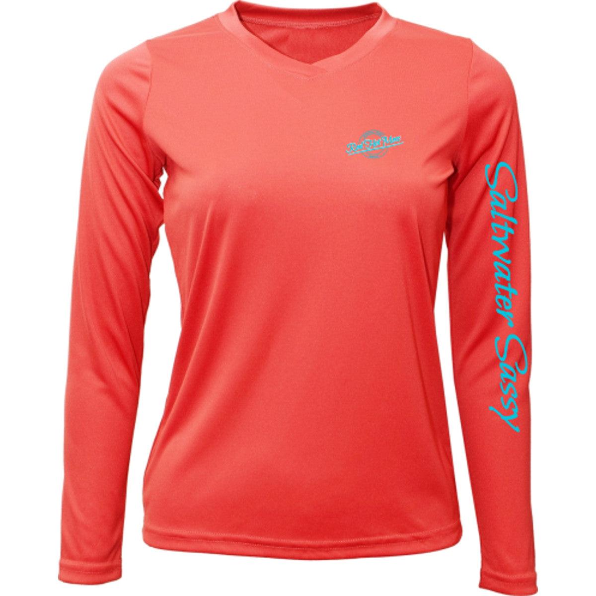 Reel Hot Mess Vneck Long Sleeve - Saltwater Sassy Apparel