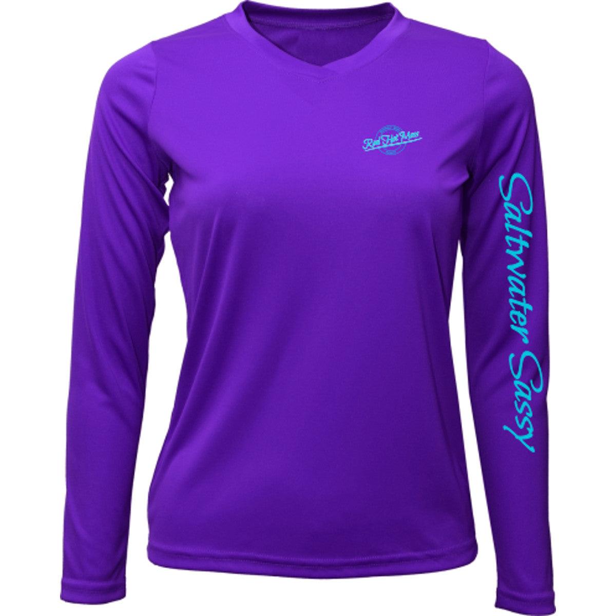 Reel Hot Mess Vneck Long Sleeve - Saltwater Sassy Apparel