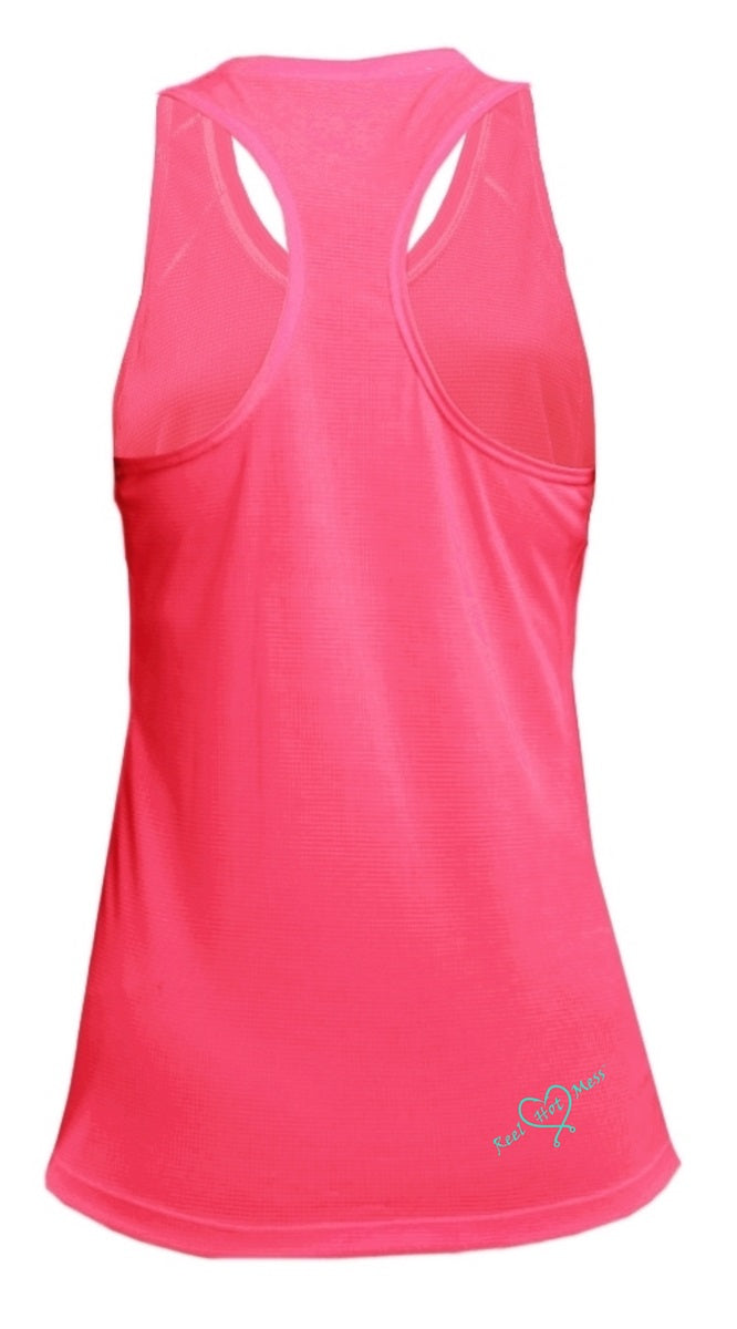 The Sassy Singlet Grid Tank is ultra-comfortable to wear. Made of 100% Polyester moisture-managing interlock grid fabric which makes this tank breathable. With fresh assurance anti-bacterial treatment to keep you cool and fresh. The UV Protection of UPF 35 also keeps your skin safe from the sun.