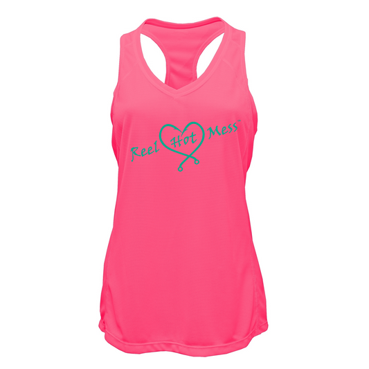 Reel Hot Mess Singlet Grid Tank