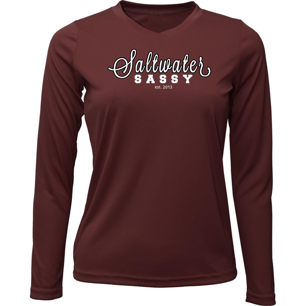 Game Day Tee Vneck Long Sleeve - Saltwater Sassy Apparel