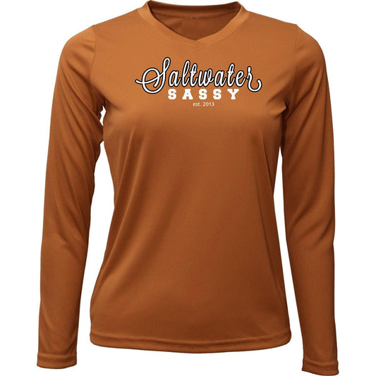 Game Day Tee Vneck Long Sleeve - Saltwater Sassy Apparel