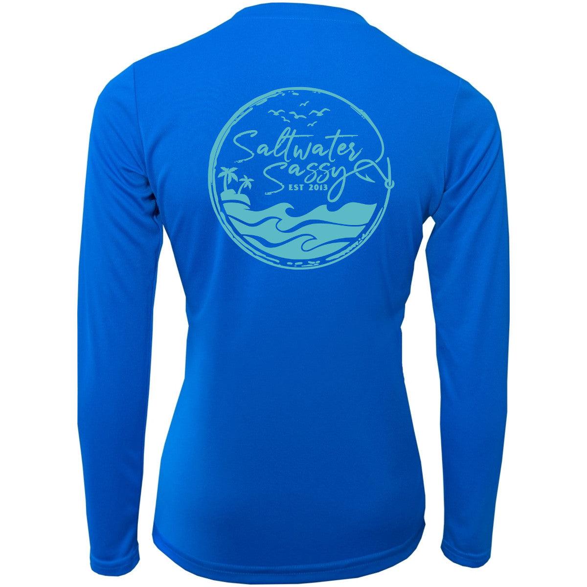 Island Time Vneck Long Sleeve - Saltwater Sassy Apparel