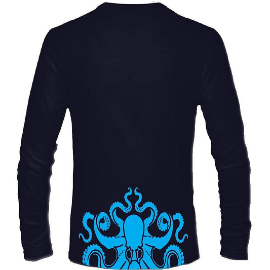 Octopus Vneck Long Sleeve - Saltwater Sassy Apparel